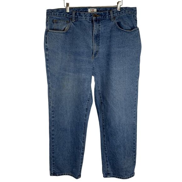 Cutter & Buck Men's size 42 X 30 Medium blue wash cotton straight leg jeans - Picture 1 of 9